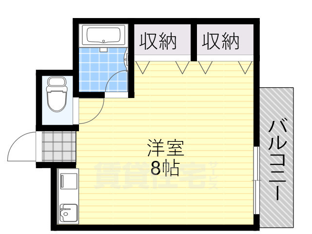 【大阪市住吉区墨江のマンションの間取り】