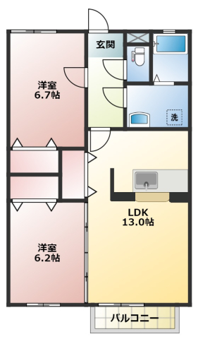 プレズイールの間取り