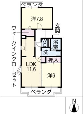 エスポワール清風壱番館の間取り