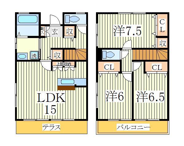 アルファタウン天王台Ｆの間取り