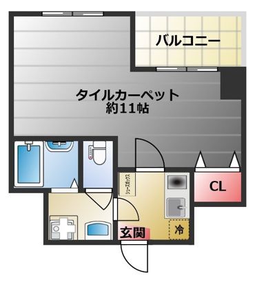 【板橋区板橋のマンションの間取り】