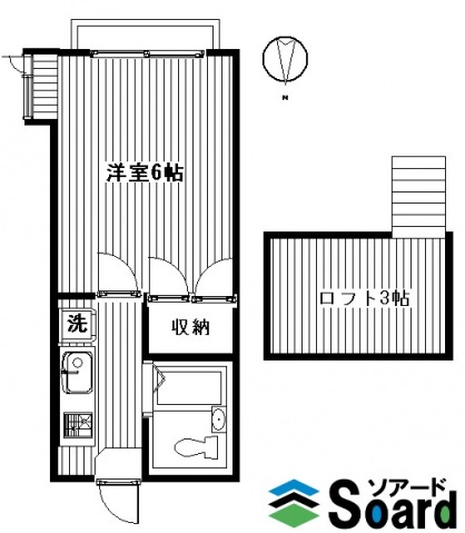 シャルマン日高Ｂの間取り