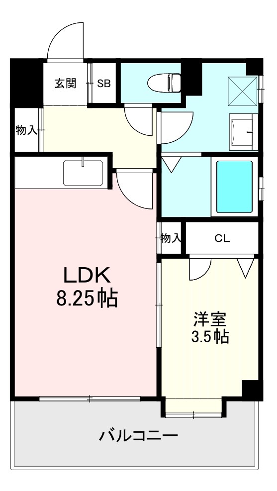 【フォンティーヌ荒江の間取り】