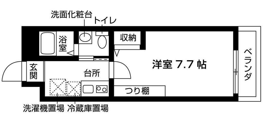 京都市上京区革堂町のマンションの間取り