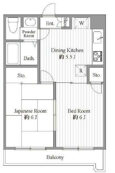 横浜市保土ケ谷区西谷町のマンションの間取り