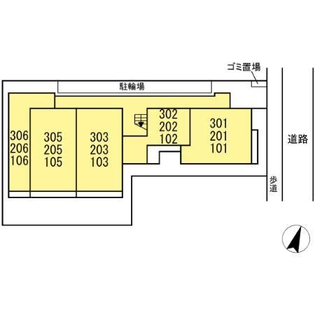 【大和市中央のアパートのその他共有部分】