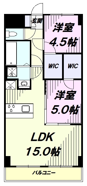 テルプシコレ東村山の間取り