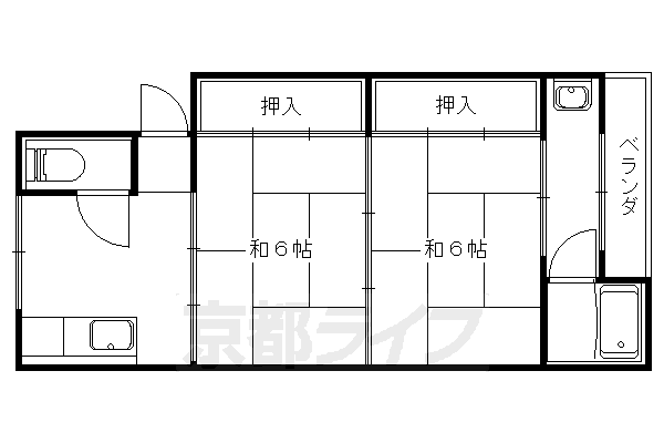 マンション阿口の間取り