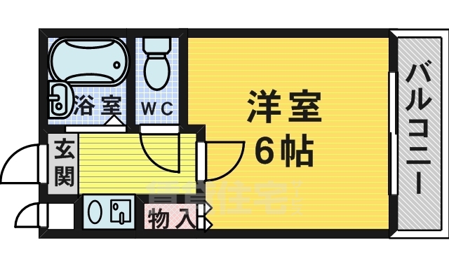 堺市堺区向陵東町のマンションの間取り