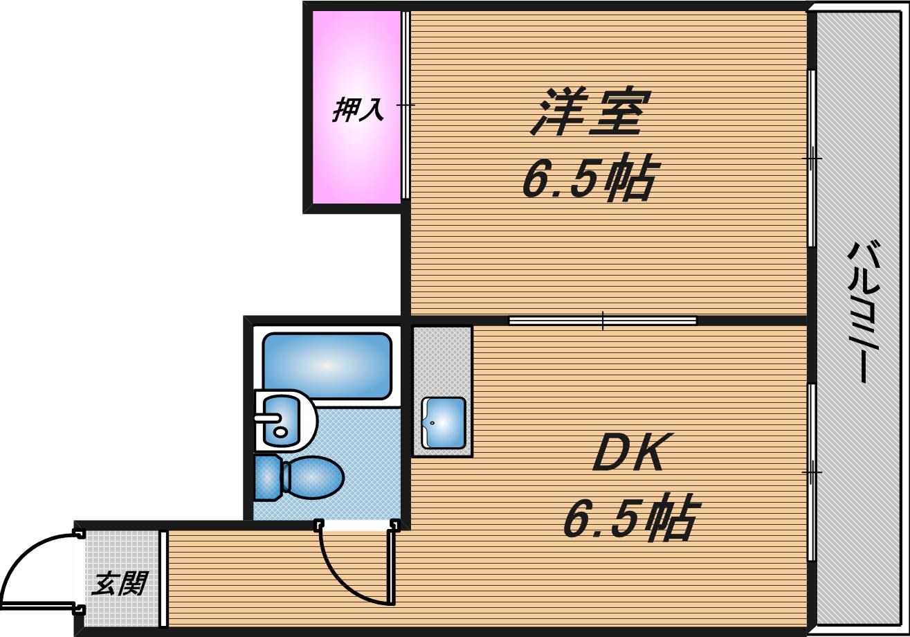 ギャレ住之江の間取り