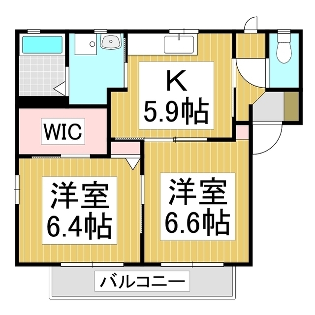 【ディアスかすみＢ棟の間取り】