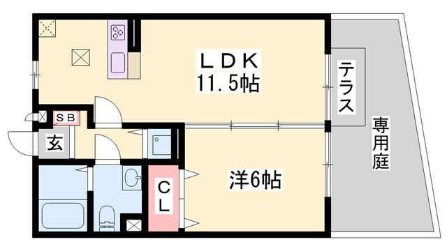 サンリッチ和田の間取り