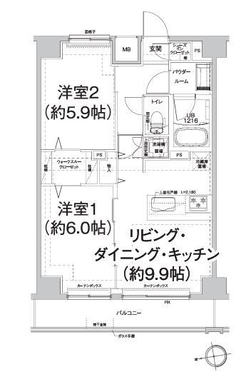 エルフォルテ東日暮里の間取り