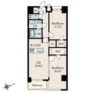 S-RESIDENCE神沢affordの間取り