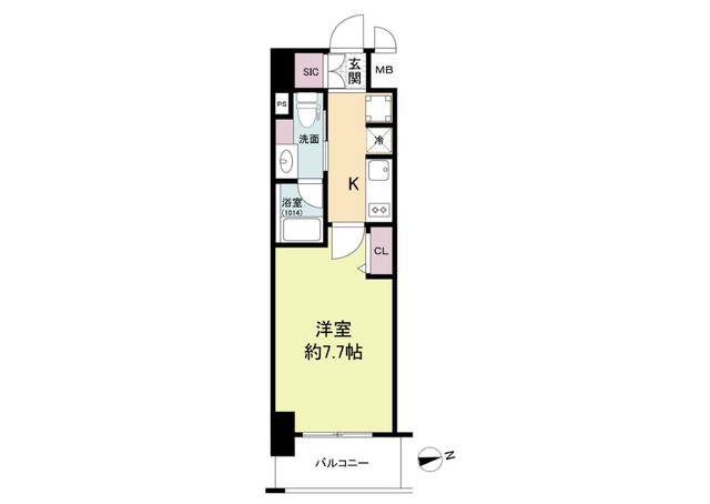 【ＵＲＢＡＮＬＩＮＫ森小路駅前の間取り】