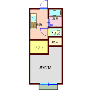 プリンスコート緑町Ｂの間取り