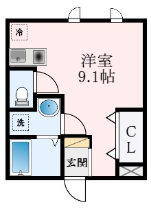 【藤井寺市沢田のマンションの間取り】