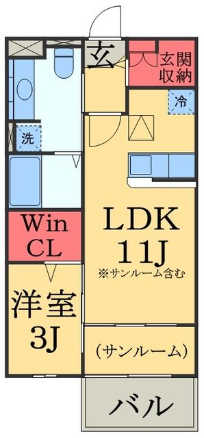 八千代市下市場のアパートの間取り