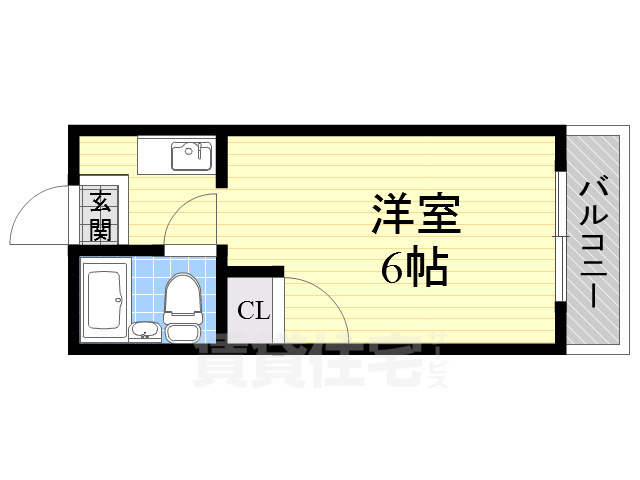 大阪市住吉区我孫子のマンションの間取り