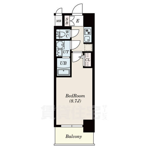 S-RESIDENCE名駅WESTの間取り