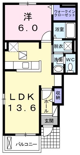 塩谷郡塩谷町大字大宮のアパートの間取り