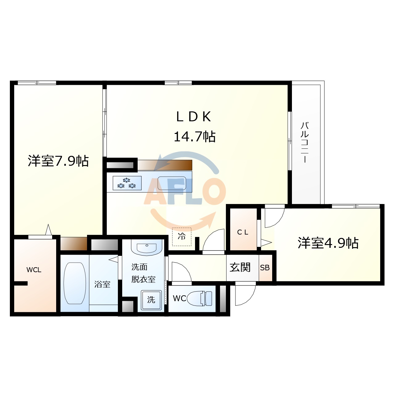 クラシスト今川の間取り