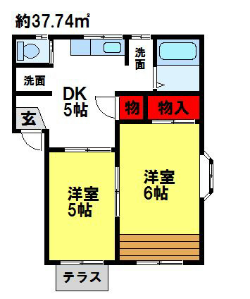 ファミール高下の間取り