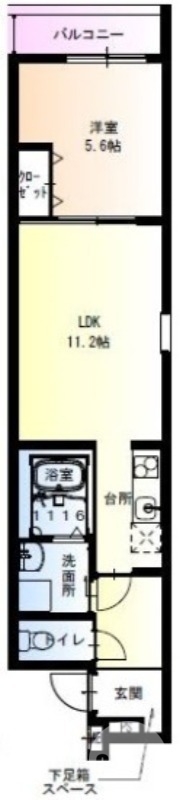 堺市堺区大浜中町のアパートの間取り