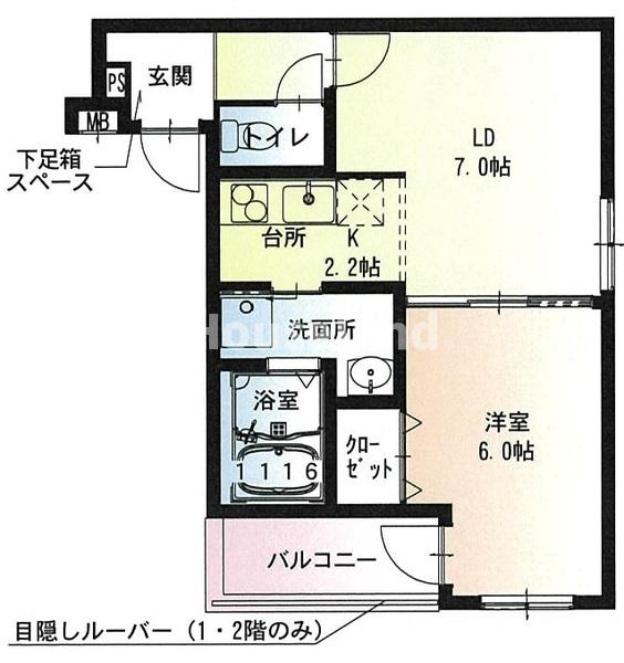 フジパレス和歌山美園の間取り