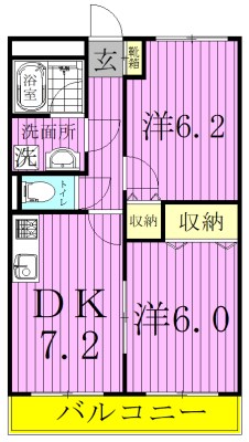 【セントラルハイツIの間取り】