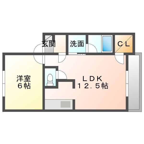 ピアコートBの間取り