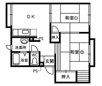 ボナール川口の間取り