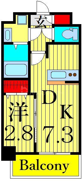 葛飾区立石のマンションの間取り
