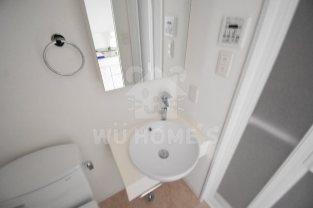 洗面設備　独立洗面化粧台が付いています