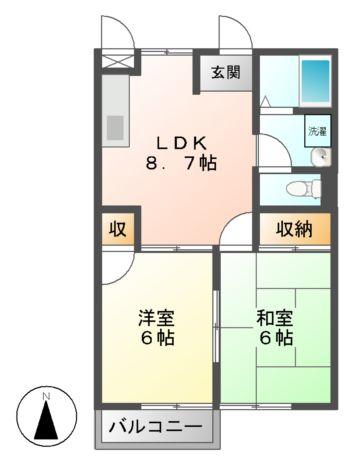 K’S HOUSE A・B・C(笠松)の間取り