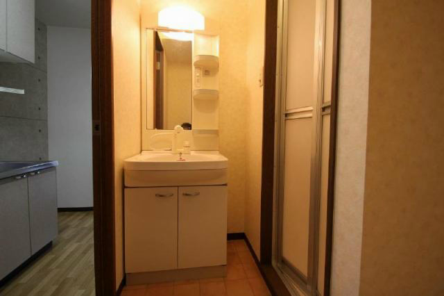 洗面設備　写真は302号室イメージです。