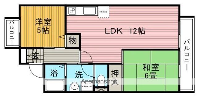西脇パークハイツIの間取り写真
