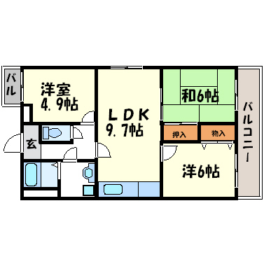 M-PEAKS塚口南の間取り写真