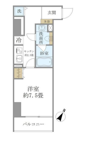 SS.フラット神楽坂サウスの間取り写真