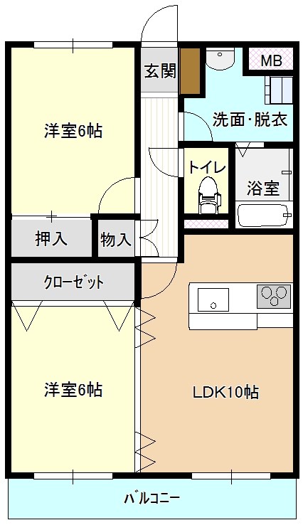 Y&Mマンションドリームの間取り写真