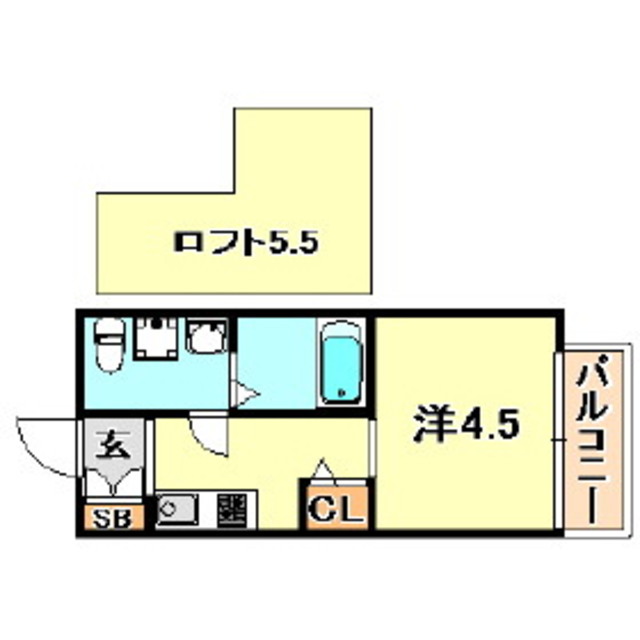 CREST COURT鷹取の間取り写真
