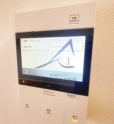 セキュリティ　モニター付きインターホンです。