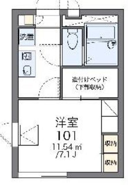 レオパレスリベル丸山の間取り写真