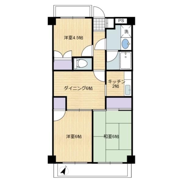 東所沢グリーンハイツ2号棟の間取り写真