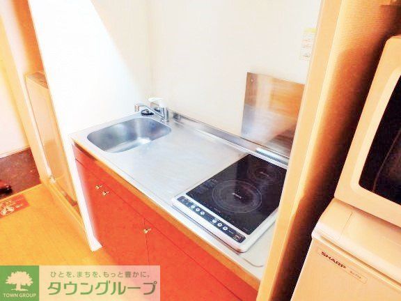 キッチン　電気コンロ2口付き