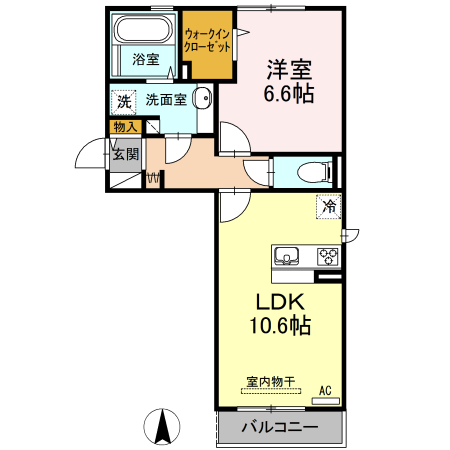 D-room荒井東の間取り写真