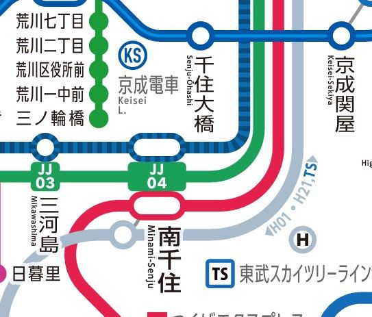 眺望　☆路線図☆