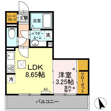 クロッシア三河町の間取り