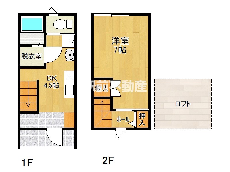 ＬＯＦＴ　一條　Ｃ棟の間取り