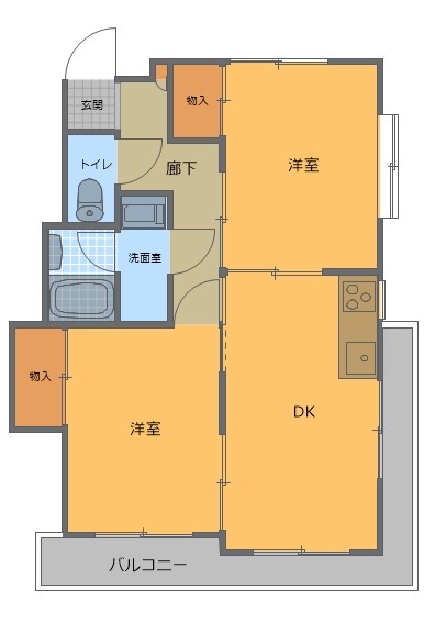 本住町マンション２番館の間取り